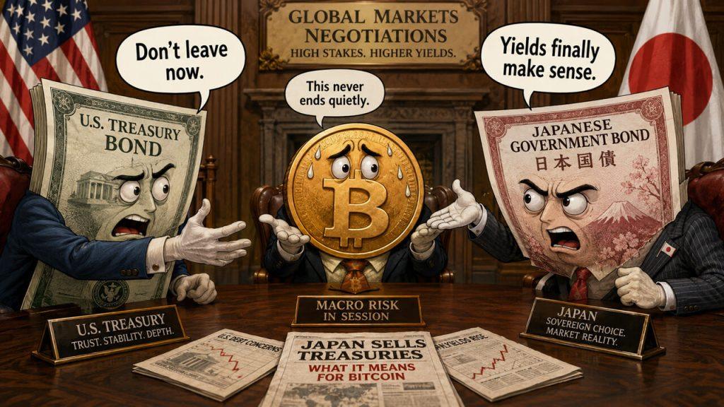 Bitcoin faces Treasury yield pressure as Japan sells nearly $30 billion of US debt