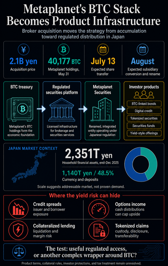 Asia’s top Bitcoin holder wants to turn its BTC pile into income, but the returns hide new risks